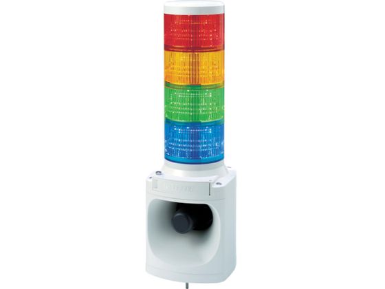 パトライト LED積層信号灯付き電子音報知器 色:赤・黄・緑・青 LKEH-410FA-RYGB パトライト LED積層信号灯付き電子音報知器 色:赤・黄・緑・青 LKEH-410FA-RYGB