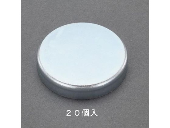 エスコ 強力マグネット 18N φ16×4.5mm 20個 EA781EH-3