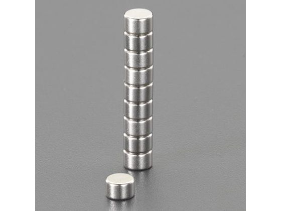 エスコ 超強力マグネット φ6×4mm 10個 EA781EK-32