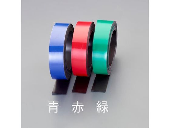 エスコ マグネットロール ホワイトボード型 30mm×10m 赤 EA781EP-82