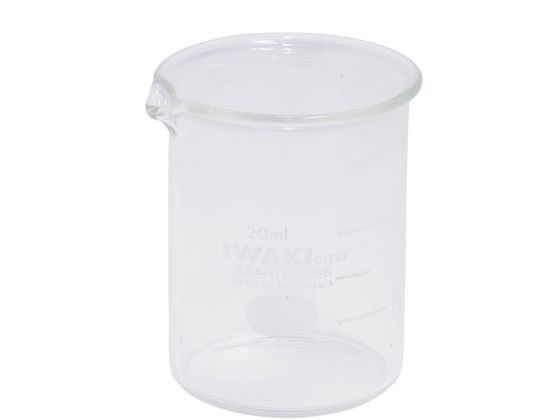 新潟精機 硝子ビーカ 20ml GB-20