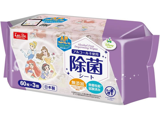 レック 除菌シート ディズニープリンセス ディズニー 60枚×3