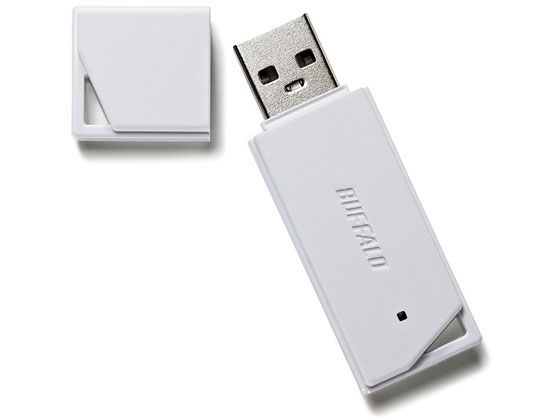 バッファロー どっちもUSBメモリ 32GB ホワイト RUF2-KR32GA-WH