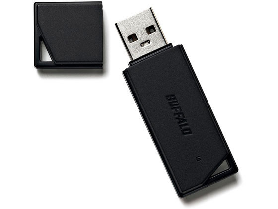 バッファロー どっちもUSBメモリ 64GB ブラック RUF2-KR64GA-BK
