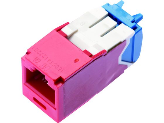 パンドウイット カテゴリ6A モジュラージャック 赤 CJ6X88TGRD