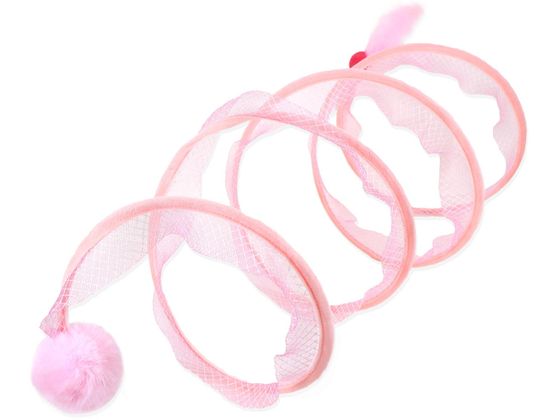 ペットプロ スプリングトンネル ピンク ペットプロ スプリングトンネル ピンク