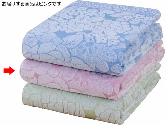 ファミリー・ライフ 今治産ジャカード織タオルケット ピンク a2749610 ファミリー・ライフ 今治産ジャカード織タオルケット ピンク a2749610