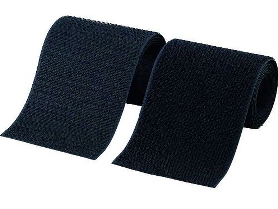 TRUSCO マジックテープ 縫製タイプ 100mm×1m 黒(1巻=1セット)