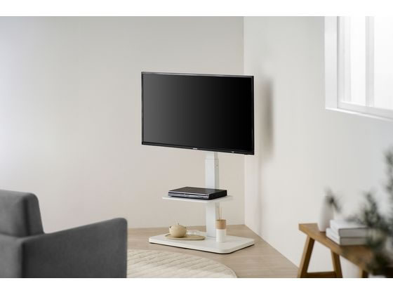 アイリスオーヤマ スタンドテレビ台 32V～55V型対応 ホワイト