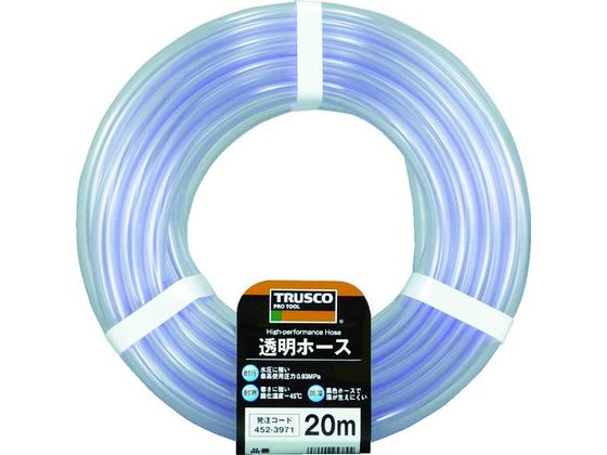 TRUSCO 透明ホース10×12 20mカット TTM-1012C20