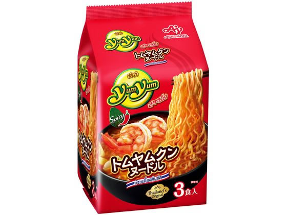 味の素 Yum Yum トムヤムクンヌードル 3食 味の素 Yum Yum トムヤムクンヌードル 3食