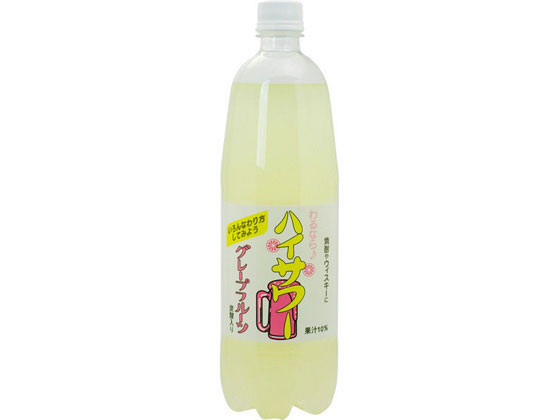 博水社 ハイサワー グレープフルーツ 1000ml ペット