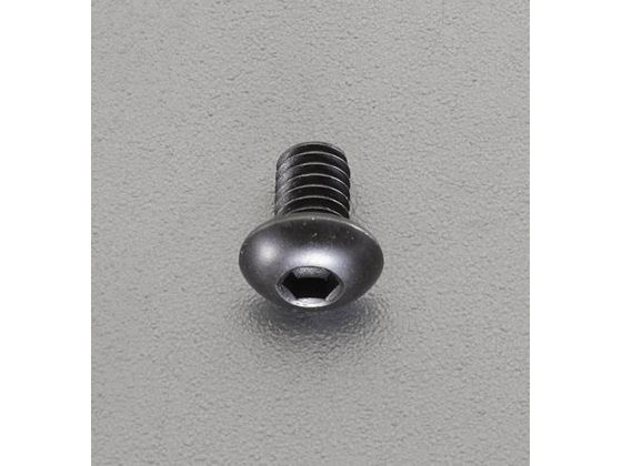エスコ 六角穴付ボタンボルト ステンレス製 黒色 4本 M5×10mm
