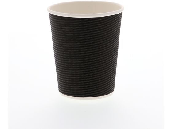 エコブラック断熱カップ 8オンス 240mL EP08-ECO-BLACK 50個 エコブラック断熱カップ 8オンス 240mL EP08-ECO-BLACK 50個
