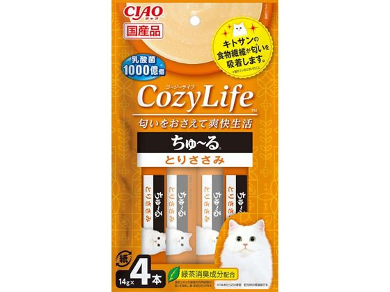 いなばペットフード チャオCozyライフちゅーる 笹身4本 いなばペットフード チャオCozyライフちゅーる 笹身4本