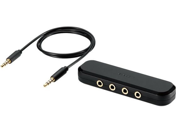 エレコム オーディオ分配アダプター(3分配) EHP-35AD03BK
