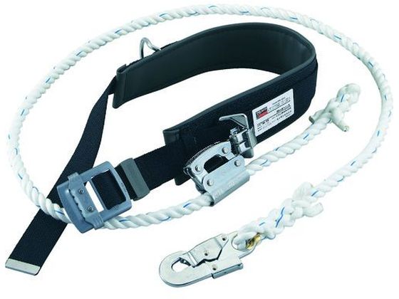 TRUSCO 柱上安全帯セット ブラック TFC-11A-BK