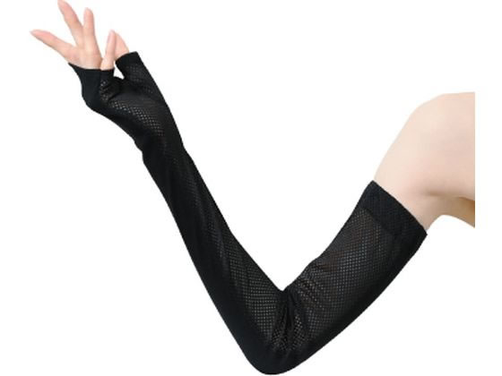 おたふく手袋 指なしロング手袋 ブラック おたふく手袋 指なしロング手袋 ブラック