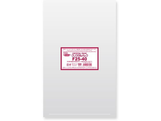 ヘイコー OPP袋 クリスタルパック F 25-40 100枚 006752912 ヘイコー OPP袋 クリスタルパック F 25-40 100枚 006752912