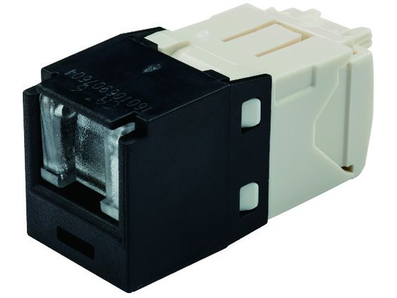 パンドウイット カテゴリ6 シャッター付モジュラージャック 黒 CJH688TGBL