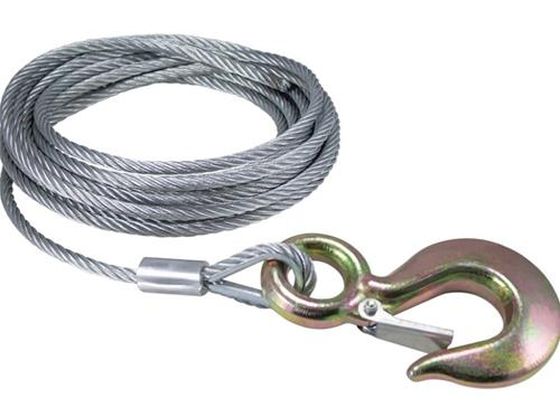 エスコ ワイヤー フック付 7.9mm×7.5m EA840DB-8