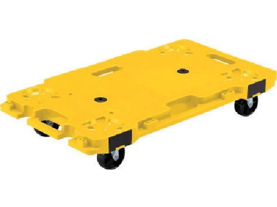 サンコー 樹脂製平台車 802462 サンキャリー6839イエロー SK-6839-YE