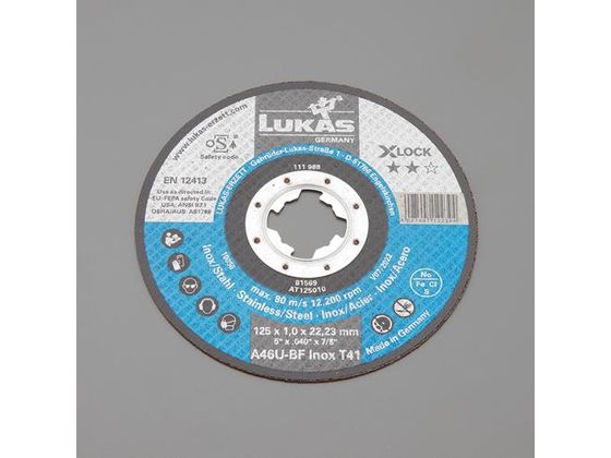 エスコ 超薄型切断砥石 X-LOCK用 125×1.0mm EA843XL-51 エスコ 超薄型切断砥石 X-LOCK用 125×1.0mm EA843XL-51