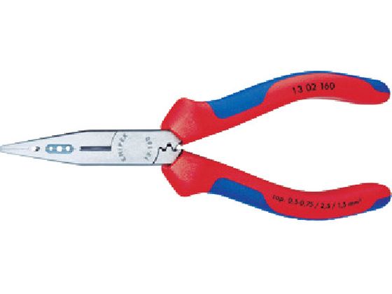 KNIPEX 電気技師用ラジオペンチ 落下防止 160mm 1305-160T KNIPEX 電気技師用ラジオペンチ 落下防止 160mm 1305-160T