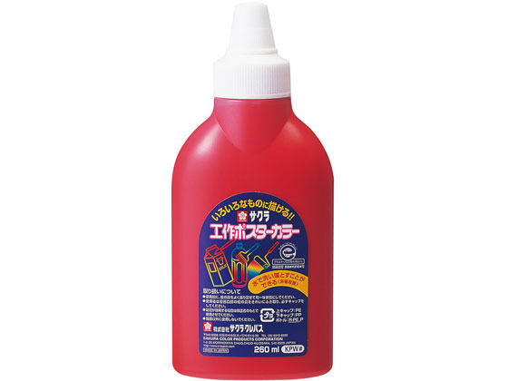 サクラクレパス 工作ポスターカラー 260ml あか KPW#19