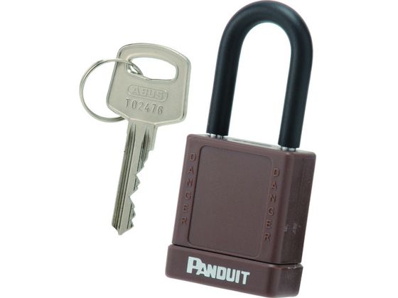 パンドウイット ロックアウト用非電導性パドロック 茶 PSL-8BR
