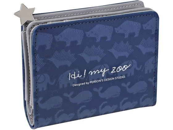 クツワ HI!MY ZOO ウォレット ネイビー HZ039NB