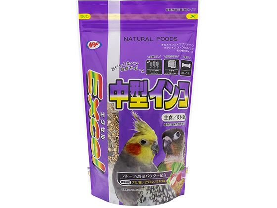 ナチュラルペットフーズ エクセル 中型インコ 皮付き 500g ナチュラルペットフーズ エクセル 中型インコ 皮付き 500g