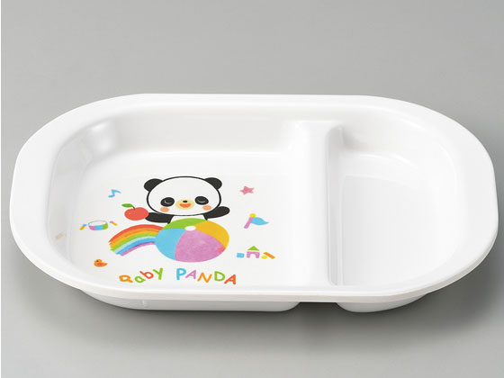 エンテック 角 ランチ皿 赤ちゃんパンダ PA-10