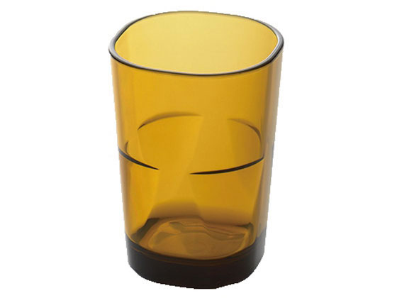 エンテック スクエアタンブラー 260ml アンバー トライタン TR-841A