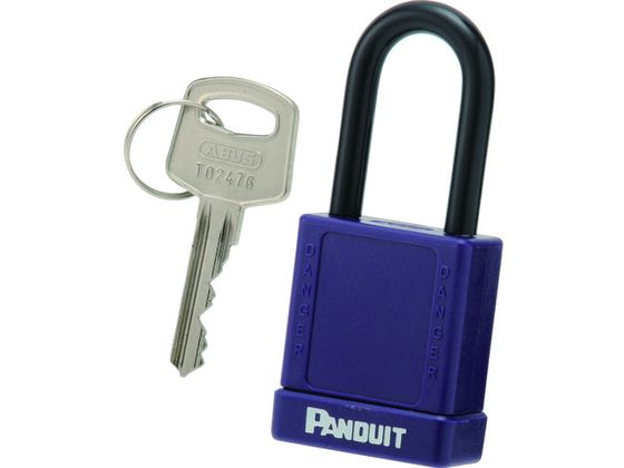 パンドウイット ロックアウト用非電導性パドロック 紫 PSL-8PU