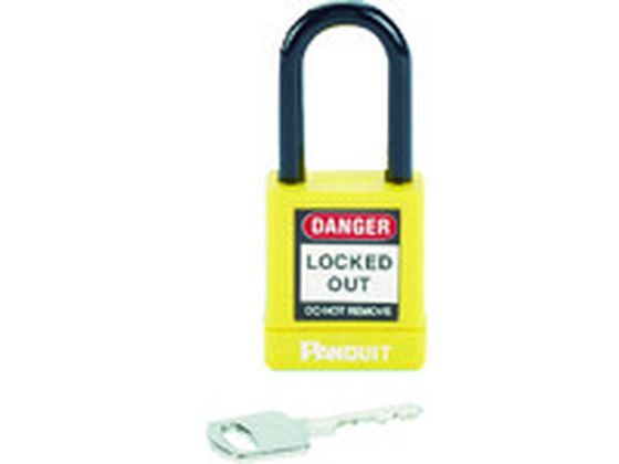 パンドウイット ロックアウト用非電導性パドロック 黄 PSL-8YL
