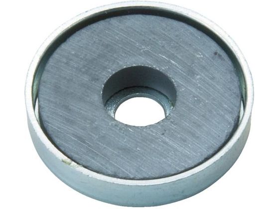 TRUSCO キャップ付フェライト磁石 外径19.8mm×厚み4mm 10個
