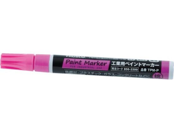 TRUSCO 工業用ペイントマーカー油性中字 桃 TPM-P TRUSCO 工業用ペイントマーカー油性中字 桃 TPM-P
