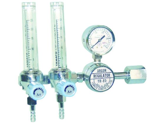 ヤマト 二連式流量計付アルゴン用圧力調整器 YR-85F