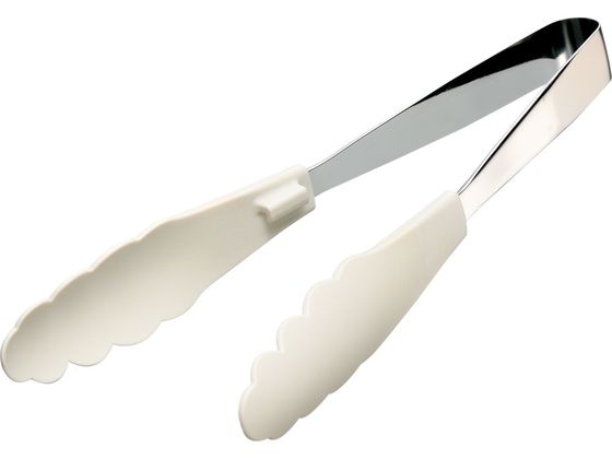 田辺金具 抗菌耐熱カラーマルチトング ストッパー付 黒 235mm