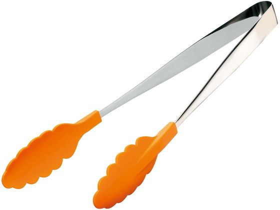 田辺金具 18-0 抗菌耐熱カラートング (大) 300mm ブラック