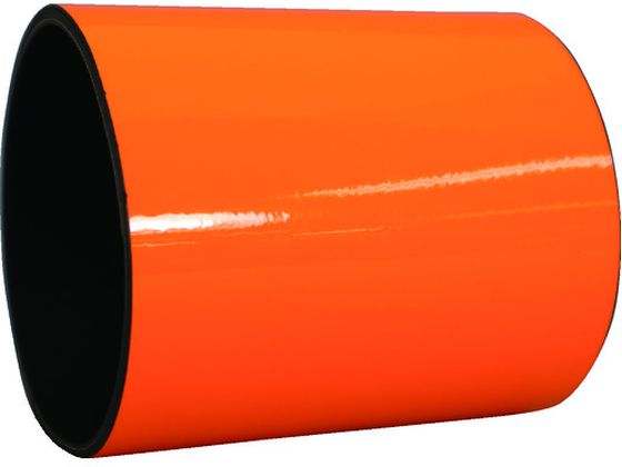 日東エルマテ 蛍光マグネットシート 100mm×1m オレンジ KMG-100OR