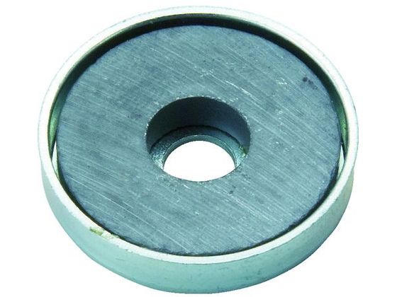 TRUSCO キャップ付フェライト磁石 外径22.8mm×厚み5.2mm 1個