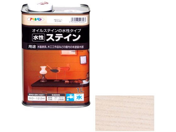 アサヒペン 水性ステイン 1L ホワイト