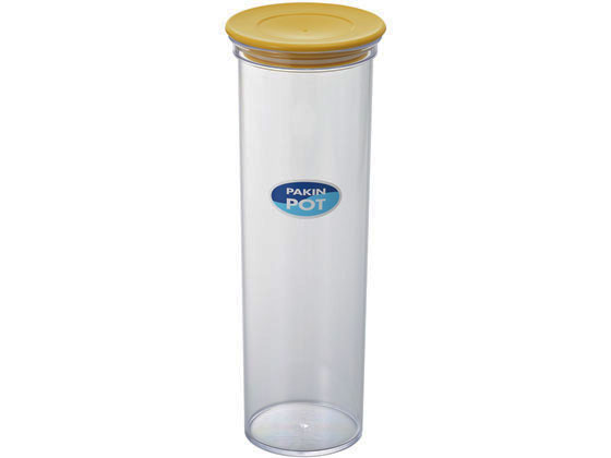 エンテック パッキン付ポット1450ml イエロー 箱入 1039Y