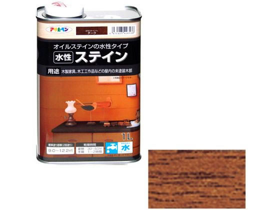 アサヒペン 水性ステイン 1L チーク