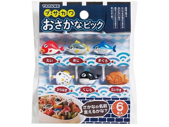 トルネ ブ・サ・カ・ワおさかなピック 6本入 P-3591 トルネ ブ・サ・カ・ワおさかなピック 6本入 P-3591