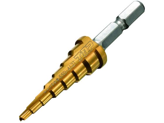 TOP 電動ドリル用タップ下穴用ステップドリル ESD-412T TOP 電動ドリル用タップ下穴用ステップドリル ESD-412T