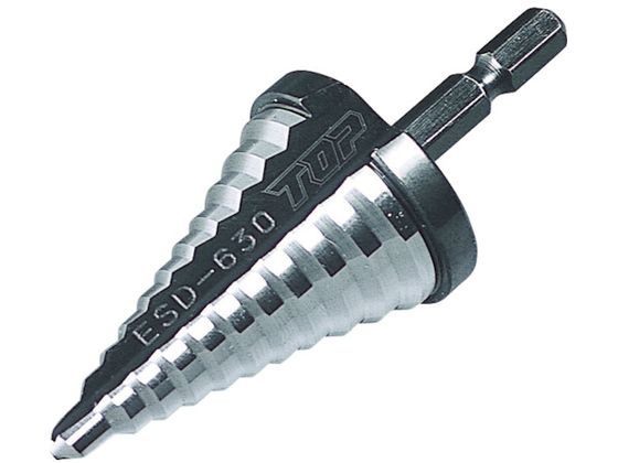 TOP 電動ドリル用ステップドリル 10段 4〜22mm ESD-422 TOP 電動ドリル用ステップドリル 10段 4〜22mm ESD-422
