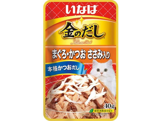 いなばペットフード 金のだしパウチ 鮪・鰹ささみ40g いなばペットフード 金のだしパウチ 鮪・鰹ささみ40g